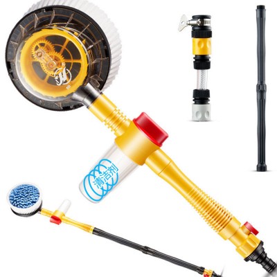 Portable Car Wash Brush Extendable Pole Wash Automatic Rotating Brush Clean Tool