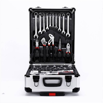 New Aluminum Case Handing Tool Hardware Kit 187pcs Trolley Tool Set Vehicle Repairing Tool Combination Oem/odm Service