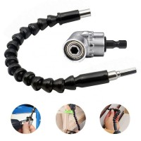 Right Angle Drill Flexible Shaft Bit Extension Screwdriver Holder  Electric drill fitting for 105 degree turning Corner screw