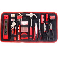 65pcs Hot sale hand repair gift canvas tools bag for home use tool kit set